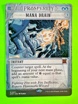 MTG Outlaws Of Thunder Junction - Mana Drain - Rare  0011 • $29