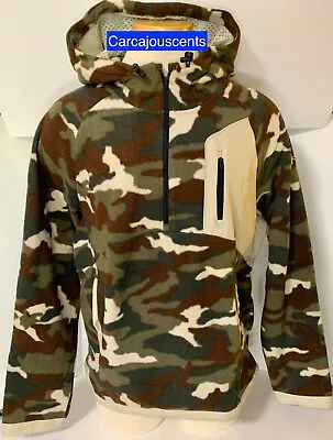 Men's Under Armour Microfleece 1/4 Zip Hoodie Camo Print Size 2XL XXL • $44.97