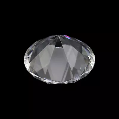 Vintage Crystal Faceted Diamond Shaped Paperweight • $29.50