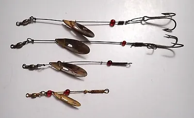 4 June Bug Spinners Vintage Fishing Lures Marathon Bait Co. Mosinee Wisconsin • $5