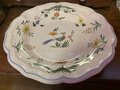 £52.65 • Buy GIEN Oiseaux De Paradis 12” Salad Fruit Dish