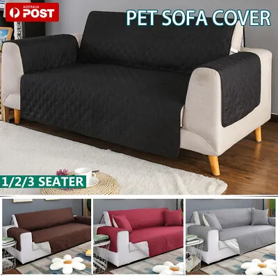 1/2/3 Seater Pet Sofa Cover Quilted Couch Covers Lounge Protector Slipcovers Dog • $18