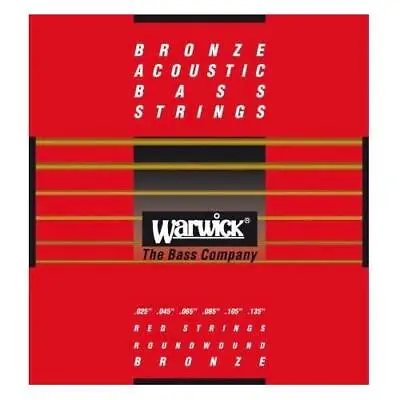 Warwick Red Label 6-String Bronze Acoustic Bass Strings - 25-135 • $21.50
