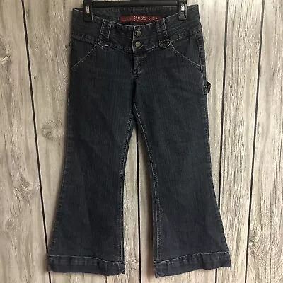 Mudd Low Rise Flare Double Snap Jeans Size 3 • $14.49