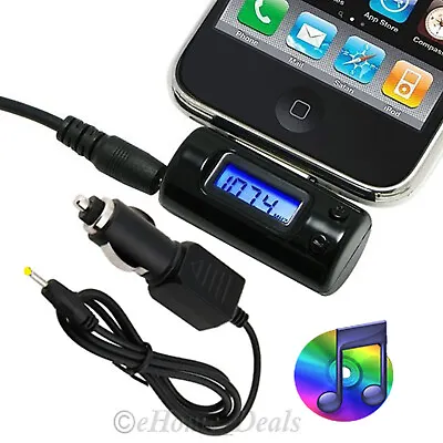 £4.29 • Buy New Heavy Duty Fm Transmitter With Car Charger For Ipod & Iphone Uk             