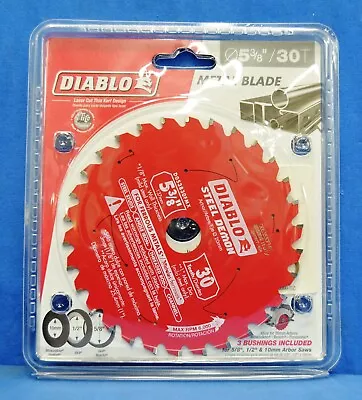 Diablo D053830FMX 5‑3/8 In. X 30 Tooth Carbide-Tipped Saw Metal Blade • $24.90