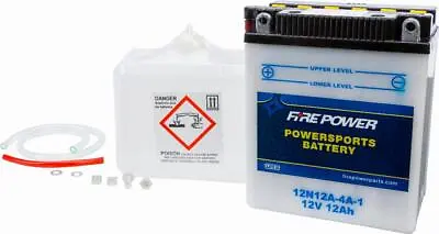 $40.71 • Buy Fire Power 12N12A-4A-1 12V Standard Battery W/Acid Pack