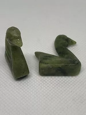 Jade Chopstick Stands - Duck 2 Pc Set. Approximately 3x3cms Set 4 • $4.50