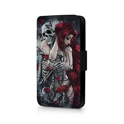 £4.99 • Buy Skeleton Love Phone Flip Case For IPhone