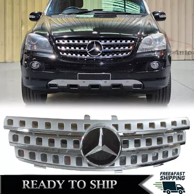 Mesh Grill Front Grille For Mercedes Benz W164 ML320 ML350 ML500 ML550 2005-2008 • $149.99