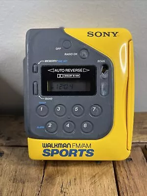 Sony Sports Walkman WM-FS191 Vintage Cassette Player Radio Vintage/Rare! TESTED! • $39.99