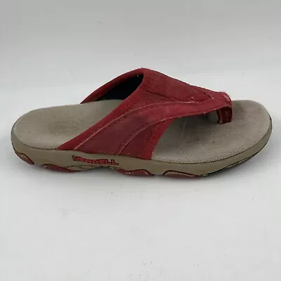 Merrell Girls Red Cloth Thong Sandals - Size 10 C • $14.99