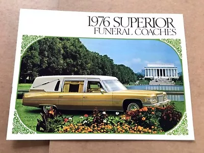 1976 Cadillac Fleetwood Hearse Funeral Vintage Car Sales Brochure Catalog • $27.96