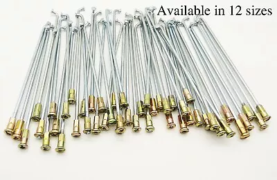 £7.99 • Buy Motorcycle Bike Spokes + Nipples For Front Rear Wheel Yamaha Enfield HERO HONDA