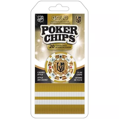 Las Vegas Golden Knights 20 Piece Poker Chips • $6.13