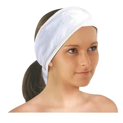 2240 - Terry Towel Headband Hair Treatment Cover Bath Travel Beauty Facial Wash • £13.70