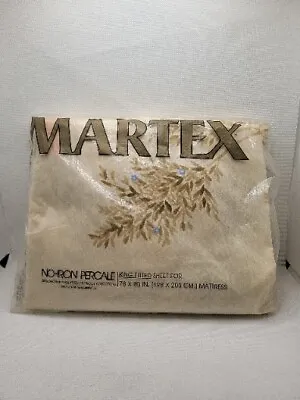 Vintage Martex  King Fitted Sheet - New In Package Sealed Rare • $22.50