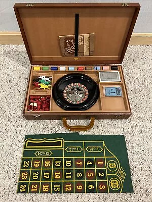 Vintage ES Lowe Portable Multi Game Case Roulette Horse Race Chess Incomplete • $19.99