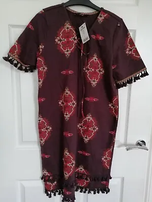 £4.99 • Buy Next Aztec Patterned With Tessel Dress Size 10