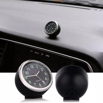 Luminous Pocket Mini Quartz Analog Watch Stick-On Clock Car Accessories Boat • $7.99
