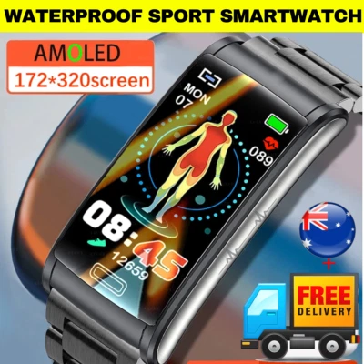 $69.95 • Buy Smart Watch Sleep Blood Glucose ECG Monitoring Body Temperature Waterproof Sport