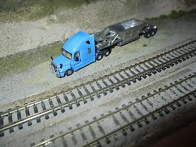 N Scale Freightliner Tractor  And   42 Ft Aluminium Belly Dump Trailer  Detailed • $75