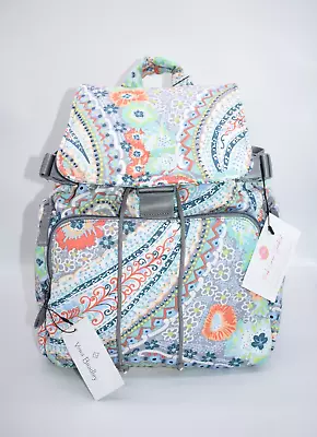 Vera Bradley Utility Backpack In  Citrus Paisley  Pattern • $63.80