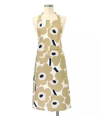 MARIMEKKO PIENI UNIKKO FLORAL APRON White Beige 69907 185 NEW • $79