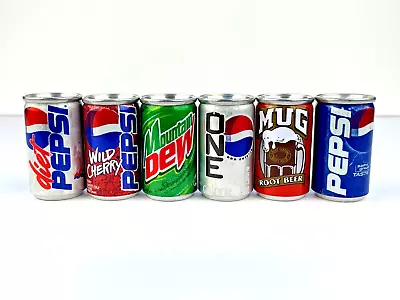 Pepsi Brands Miniature Can Set 6 Pack Made In Italy • $15.99