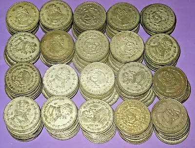 20 Large Silver Mexico Un Peso Coins! Jose Morelos! • $105.75