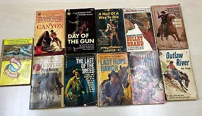 Books Westerns -Vintage Good Shape For Their Age  See Pics 2.99-12.95 • $5.25