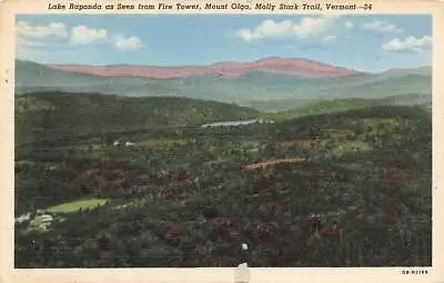 C1930s-40s Lake Raponda From Fire Tower Mount Olga Molly Stark Trail VT P526 • $3.91