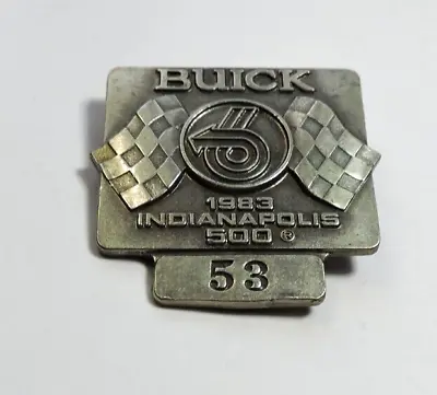 Indy 500 Pit Badge Silver 1983 #53 • $39