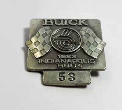 $39 • Buy Indy 500 Pit Badge Silver 1983
