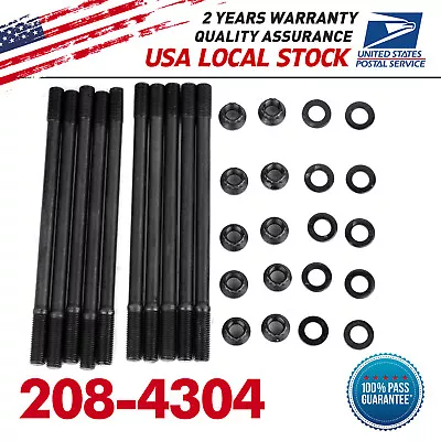 For 93-01 Honda Prelude H22 Engine 12-point Cylinder Head Studs Gasket Set Black • $57.29