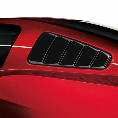 For 2005-14 Ford Mustang 1/4 Quarter Window Louvers Scoop Cover Vent Matte Black • $32.98