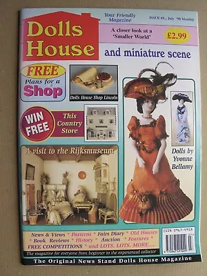 DOLLS HOUSE & MINIATURE SCENE Magazine 1998 49 Shop Plans Heraldry Conservatory • $9.47