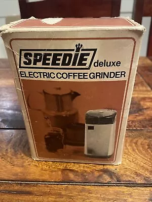 Vintage Speedie Delux Electric Coffee Grinder • $49.95