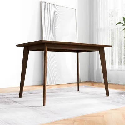 Aria Mid Century Modern Style Solid Wood Walnut Rectangular 47  Dining Table • $287.44