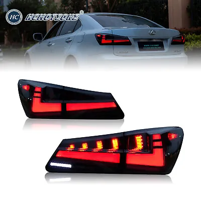 $251.99 • Buy HC Motion V2 LED Tail Lights For Lexus IS250 IS350 ISF 2006-2013 Smoke Aniamtion