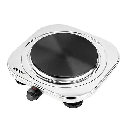 GEEPAS Single Hot Plate Electric Cooker Portable Powerful Table Top Hob 1500W • £17.99