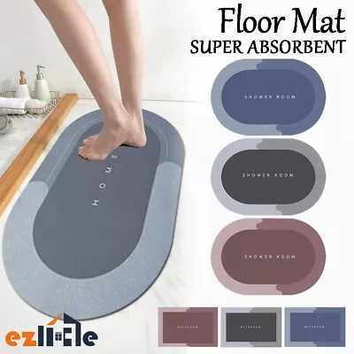 Floor Shower Non-slip Carpet Super Absorbent Quick-Drying Bathroom Mat Rug Hot • $17.99