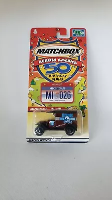 Matchbox Across America 50th Birthday Series Michigan 1921 Ford Model T NIP • $6.99