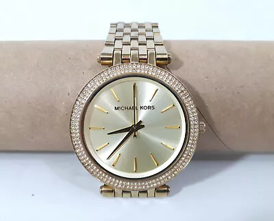 MICHAEL KORS Watch Darci MK3191 Womens Stainless Steel Analog Gold Dial Quartz • $59.99