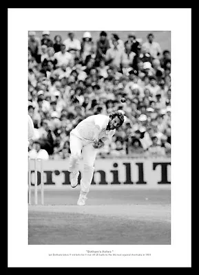 Ian Botham '5 For 11'  Headingley 1981 Ashes Cricket Photo Memorabilia • £55