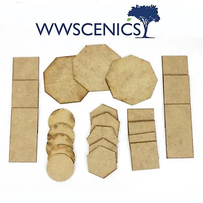 2mm Wargaming Base Bases For All Scales Periods And Genres Squad Laser Cut MDF • £4.99