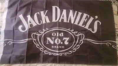 JACK DANIELS FLAG 3 X 5ft - 90cm X 150cm BAR FLAGS MAN CAVE SHED BOURBON WHISKEY • $34.95