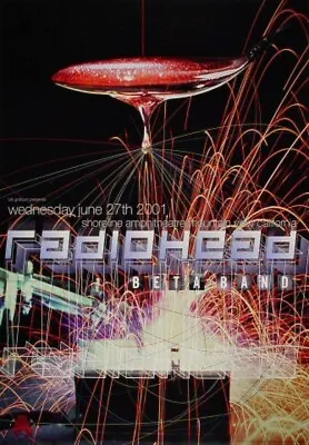 $300 • Buy RADIOHEAD MOUNTAIN VIEW 2001 Concert Poster REX RAY BGP 263