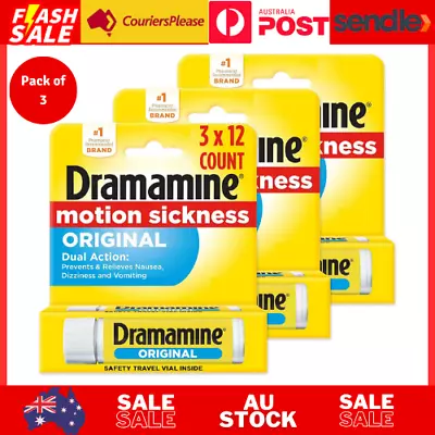 Dramamine Original Formula Motion Sickness Relief | 12 Count | Pack Of 3 Size... • $43.51