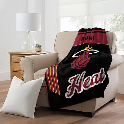 NBA Officially Licensed Miami Heat 46  X 60  Microfiber Throw Blanket • $26.99